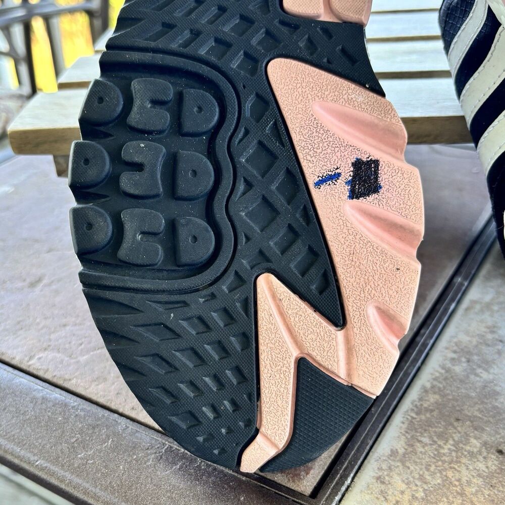 Adidas Nite Jogger Sneaker Reptile Pack-Pink Athletic Trainer Womens Size 7 - Picture 7 of 11